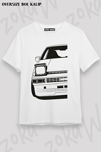 ZOKAWEAR Tricou supradimensionat unisex Toyota AE86 Hachiroku Trueno