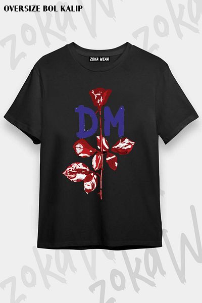 ZOKAWEAR Μπλουζάκι με στάμπα Unisex Oversize Violator Depeche Mode Design