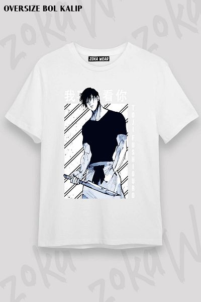 ZOKAWEAR Μπλουζάκι με στάμπα Unisex Oversize Toxic Toji Design
