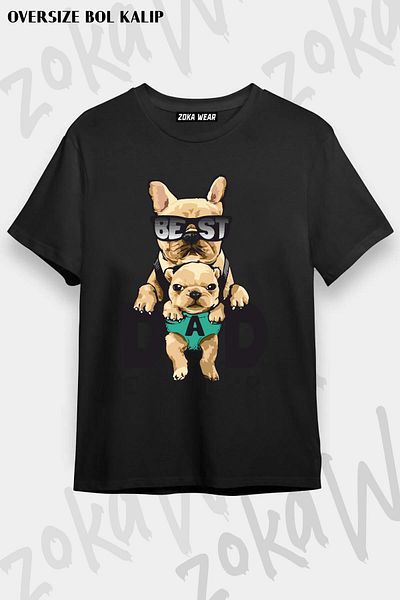 ZOKAWEAR Μπλουζάκι με στάμπα Unisex Oversize Best Dad Ever Design