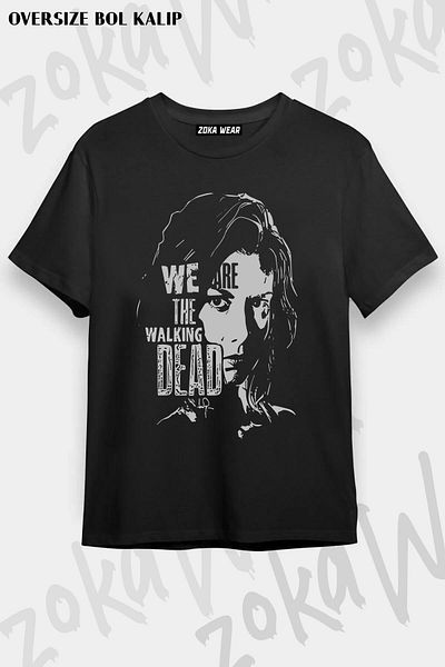 ZOKAWEAR Μπλουζάκι με στάμπα Unisex Oversize Meggie The Walking Dead Design
