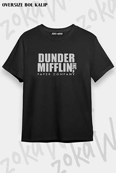 ZOKAWEAR Μπλουζάκι Unisex Oversize Dunder Mifflin The Office Design με στάμπα