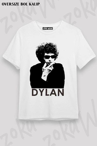 ZOKAWEAR Μπλουζάκι με στάμπα Unisex Oversize Bob Dylan Design