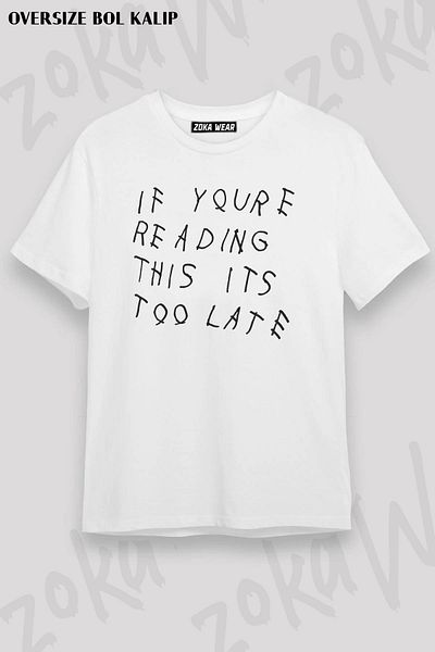 ZOKAWEAR Μπλουζάκι με στάμπα Unisex Oversize Drake Design