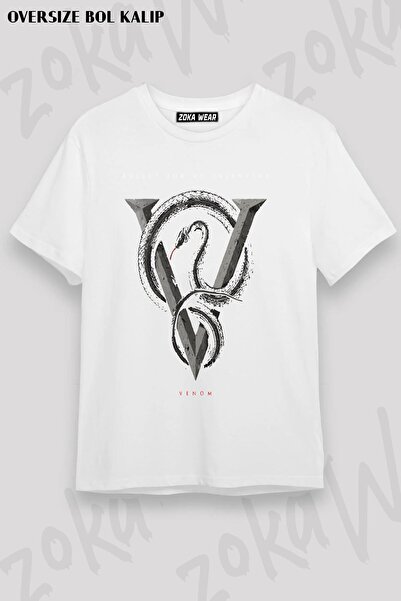 ZOKAWEAR Unisex Oversize kroj Mold Bullet For My Valentine Venom Design Štamp...