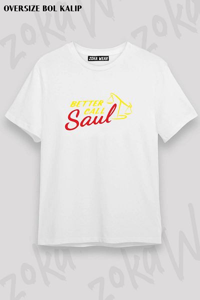 ZOKAWEAR Μπλουζάκι με στάμπα Unisex Oversize Better Call Saul Logo Design