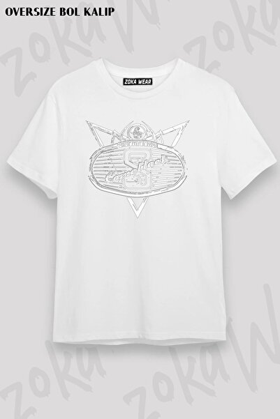 ZOKAWEAR Unisex Oversize kroj Mold Scorpions Design Štampano majica