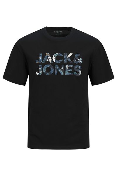 Jack & Jones Jack&jones Bryan Corp Logo O Neck Erkek Siyah Yuvarlak Yaka Tişört