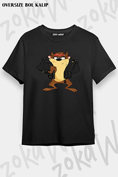 ZOKAWEAR Μπλουζάκι με στάμπα Unisex Oversize Tasmanian Devil v2 Design