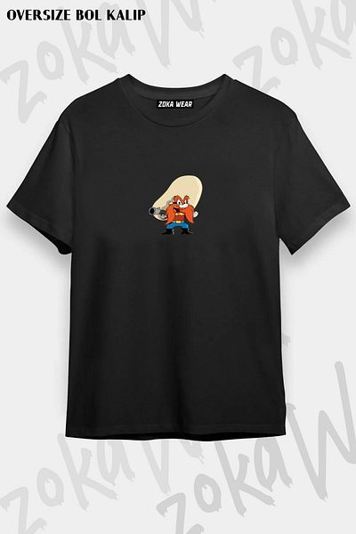 ZOKAWEAR Tricou unisex oversize cu imprimeu Küfübaz Haydo Design