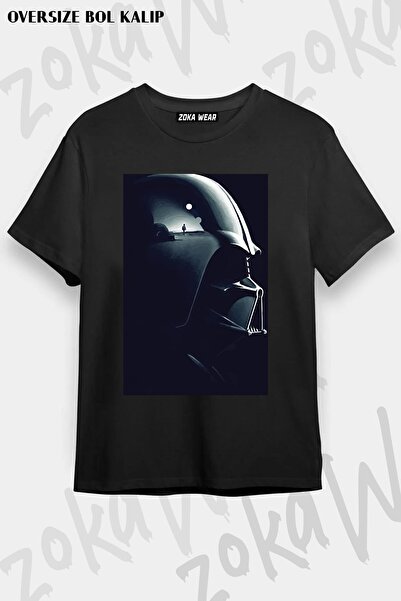 ZOKAWEAR Unisex Oversize Fit Star Wars111 Design Printed Tshirt