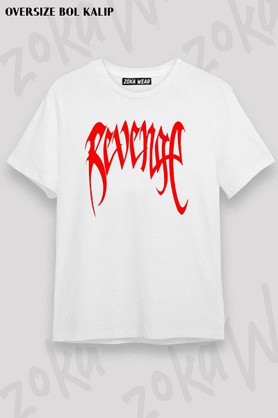 ZOKAWEAR Tricou unisex oversize cu imprimeu Xxxtentacion Revenge Design