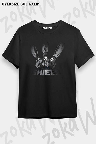 ZOKAWEAR Tricou unisex oversize cu imprimeu Wwe x2 Design