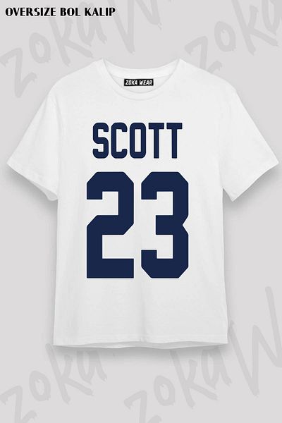ZOKAWEAR Μπλουζάκι One Tree Hill, Nathan's Jersey Printed Unisex Oversize Tshirt
