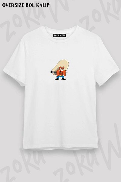 ZOKAWEAR Μπλουζάκι με στάμπα Unisex Oversize με στάμπα Cursingbaz Haydo Design