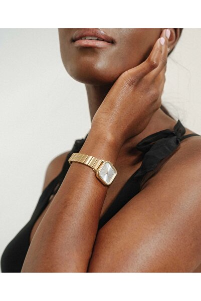 DARK BLANC Gold Renk Vintage Klasik Model Kadin Metal Kol Saati