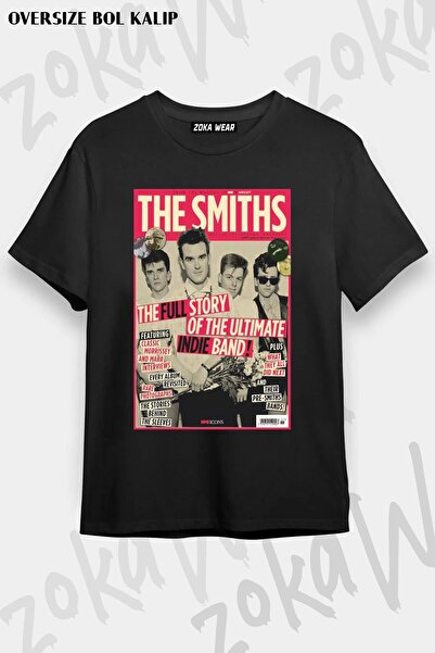 ZOKAWEAR Tricou unisex oversize Fit the smiths poster Design imprimat