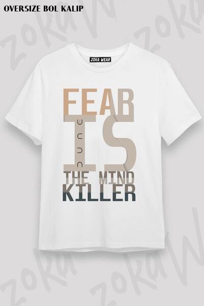 ZOKAWEAR Unisex Oversize Dune - Fear Is the Mind Killer Printed Tshirt