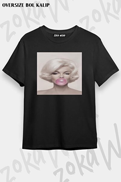 ZOKAWEAR Μπλουζάκι με στάμπα Unisex Oversize Marilyn Monroe 5 Design