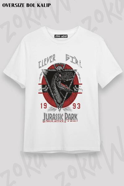 ZOKAWEAR Jurski park Pametna devojka 1993 Dizajn Štampano Unisex Oversize kro...