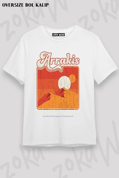 ZOKAWEAR Μπλουζάκι με στάμπα Dune 2020 Arrakis Desert Unisex Oversize