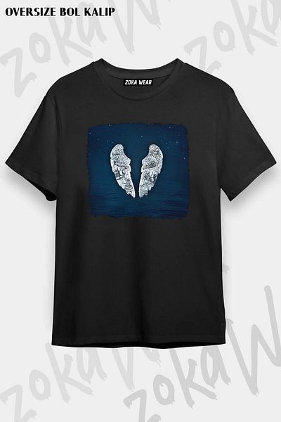 ZOKAWEAR Μπλουζάκι με στάμπα Unisex Oversize Coldplay v4 Design