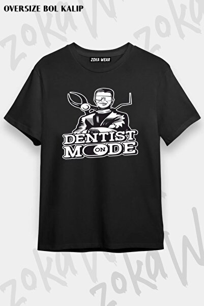 ZOKAWEAR Unisex Oversize kroj Mold Dentist Dentist Mode Design Štampano Majica