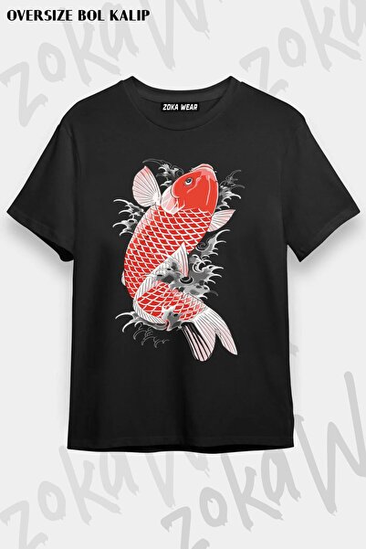 ZOKAWEAR Μπλουζάκι με μοτίβο Unisex Oversize Akira Nishikiyama Koi Yakuza