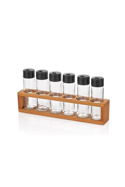 KukiWood 6 Piece Spice Set