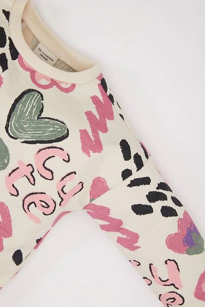 DeFacto Dívčí mikina se vzorem Crew Neck E0194A525SP
