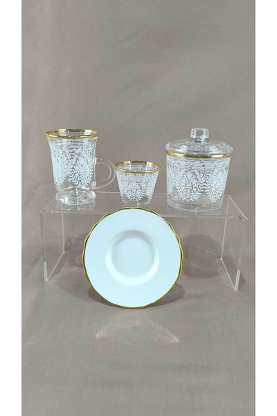 AR HOME 50 Pcs Porcelain Tea and Cawa Set
