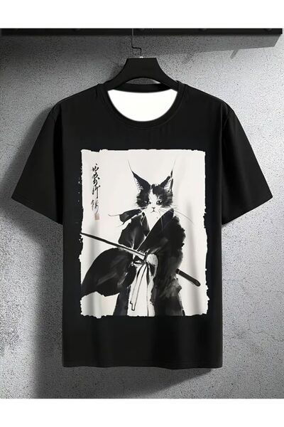 Aesthia Μπλουζάκι Samurai Cat Daily Relaxed Fit