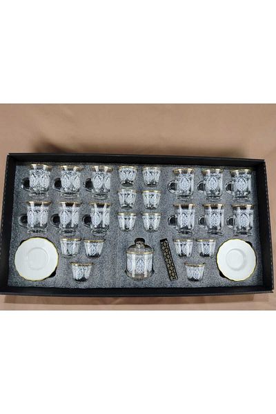 AR HOME 50 Pcs Porcelain Tea and Cawa Set