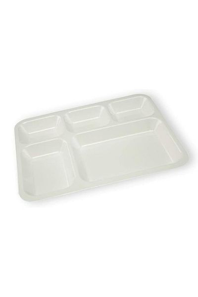 mastergold A Multi-Use Divided Melamine Rectangular Serving Dish For Nuts Sweets And Sauces Also White In Color
