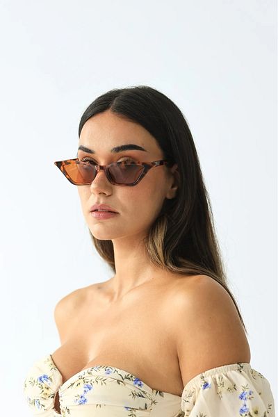 LUPİX Cat Eye Leopard Sun Glasses