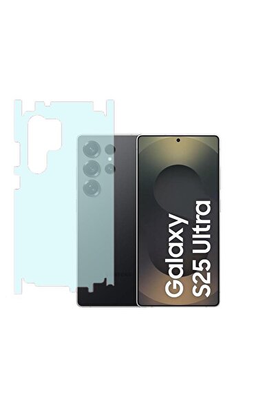 Ecr Mobile Samsung Galaxy S25 Ultra Ile Uyumlu Mat Tpu Arka Kaplama 360(KILIF...