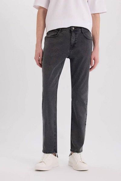 DeFacto Sergio Regular Fit Κανονική Εφαρμογή Κανονική Μέση Σωλήνα Τζιν παντελόνι D9827AX25SP