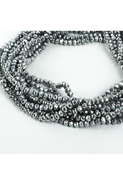 yfhobi 1 Dizi (80-85 Adet) - 6 mm Yassı Kristal Cam Boncuk Dizisi Kaplama Güm...