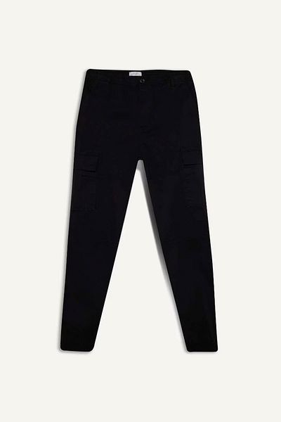 DeFacto Gabardine Jogger Pants - Cargo Pocket and Elastic Waist C9163Ax25Sp
