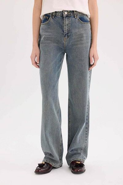 DeFacto 90er-Jahre-Jeanshose mit weitem Bein und hoher Taille, D6617ax25sp