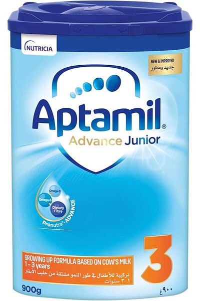 Aptamil Junior 3 Growing Up Milk, Stage 3, Milk Powder for toddlers from 1-3 years, 900 g