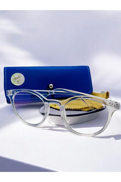 MİSE Transparent Glass Oval Glasses Unisex New Season