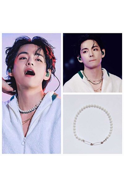 REN AKSESUAR KPOP BTS V İncili Kolye