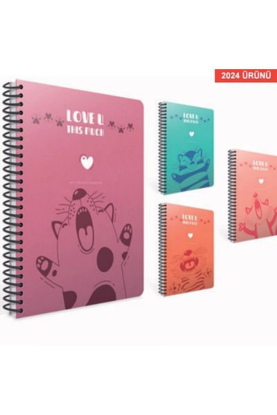 Gıpta GIPTA LOVE U SP - 17x24 80yp Lined PP Cover Notebook