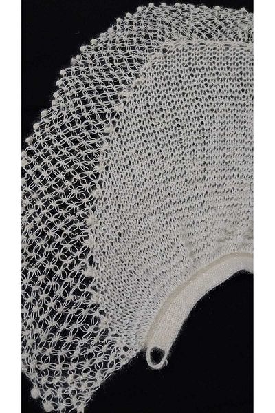Papatyam Silvery Knit Shawl - Bridal Shawl, Knit Shawl, Handcrafted Shawl, Crocheted