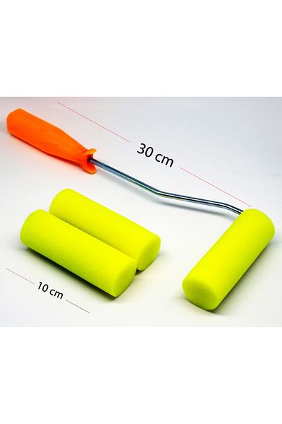 Hobidehobi Roller Brush Set 10Cm+5Cm Set with Refills