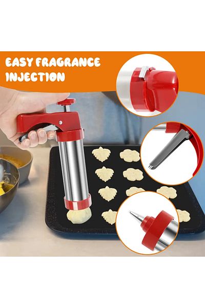 SAFA Pastry making and cake decorating machine with a set of different heads and unique shapes.