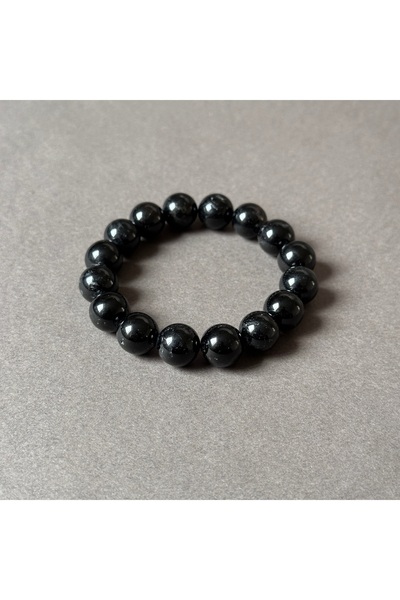 turkuaz&naturelTaşçıMurat1990 12 mm Siyah Turmalin Taşı Bileklik Yüksek Kalit...