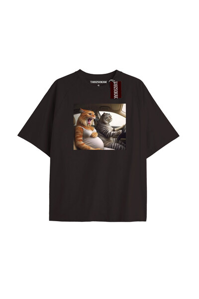 Adrift Tricou oversize unisex cu imprimeu energetic