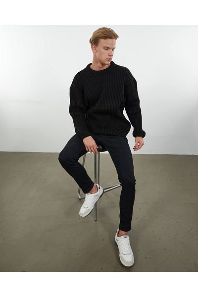 elkumoda Oversize Loose Pullover Non-Pilling Crew Neck Stylish and Comfortable Loose Fit Knitwear Flowy Sweater